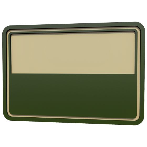 Emblema de Bandeira Helikon Polish Subdued Conjunto de 2 - Caqui