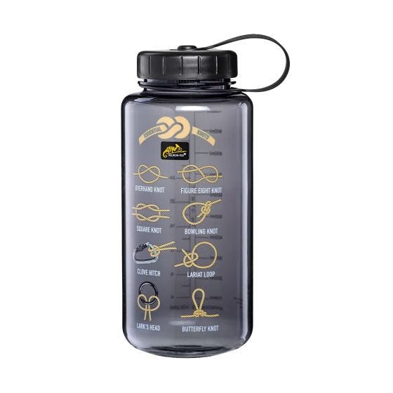 Garrafa Tritan Helikon 1 L Boca larga - Knots Smoke