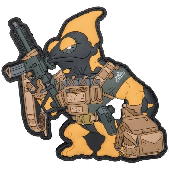 Emblema Patchlab Chameleon Firearm Instructor - Preto/Amarelo