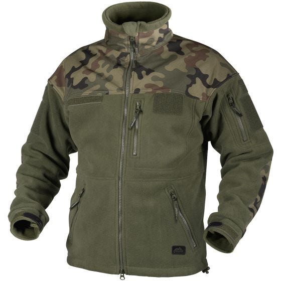 Casaco de Malha Polar Helikon Infantry Duty - Verde Azeitona/Polish Woodland