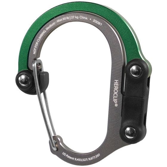 Mosquetão Heroclip Medium Gear - Forest Green
