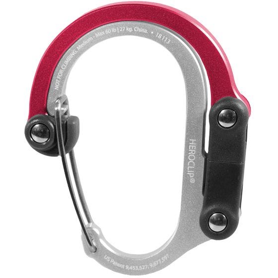 Mosquetão Heroclip Medium Gear - Hot Rod Red