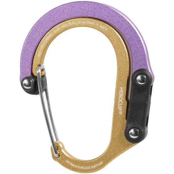 Mosquetão Heroclip Small Gear - Gold Lavender