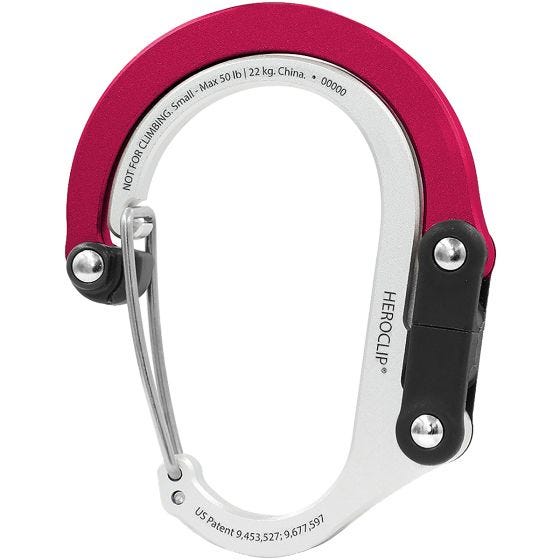 Mosquetão Heroclip Small Gear - Hot Rod Red