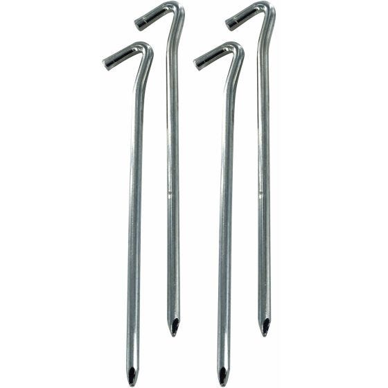 Estacas de Aço Highlander Heavy Duty 9" Pacote de 4