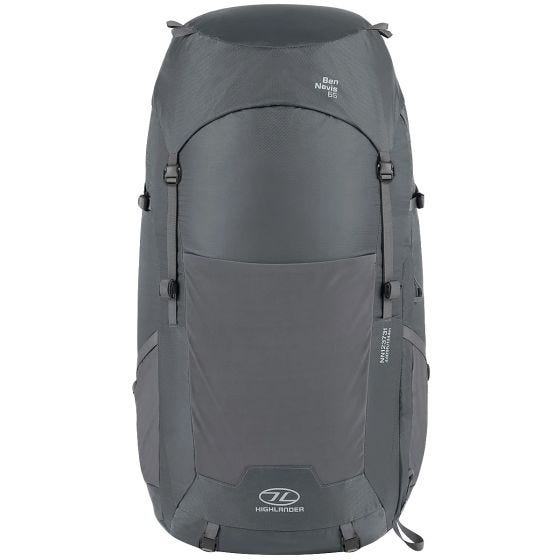 Mochila Feminina Highlander Ben Nevis 65 L - Cinza