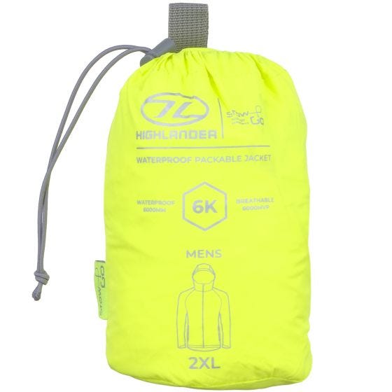 Casaco compacto Highlander Stow & Go - Amarelo