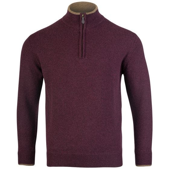 Pulôver com gola de fecho Jack Pyke Ashcombe - Plum