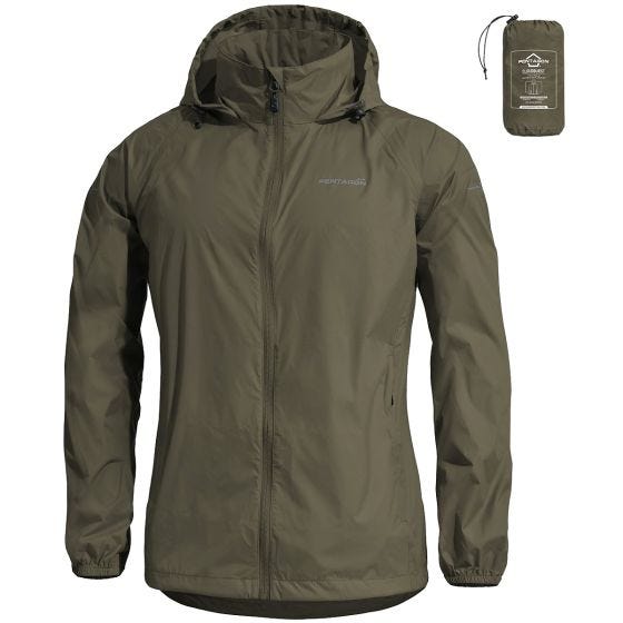 Casaco para a chuva Pentagon Cloudburst Packable Women - RAL 7013