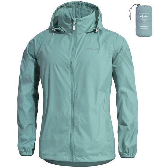 Casaco para a chuva Pentagon Cloudburst Packable Women - Mint
