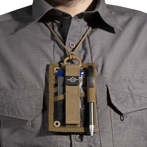 Carteira Pentagon ID Card Holder - Coyote