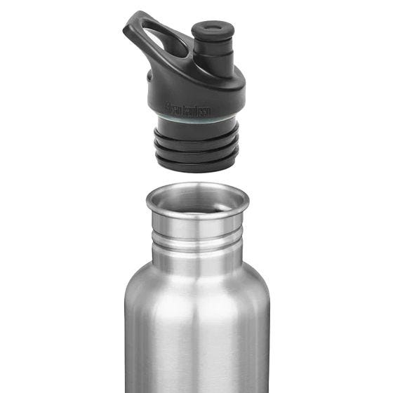 Klean Kanteen Classic 800ml Bottle with Sport Cap 3.0 Brushed Stainless