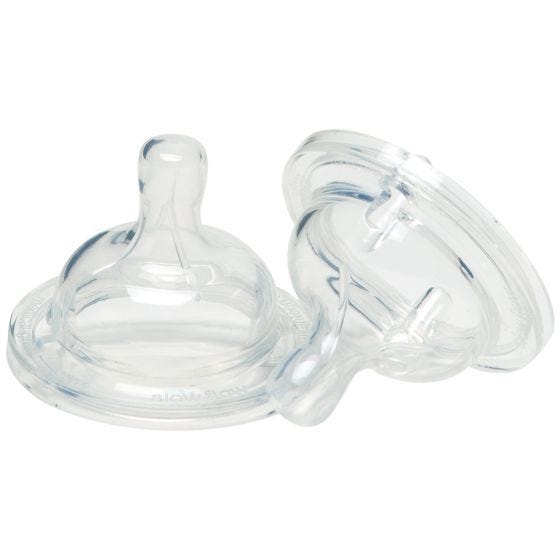 Mamilo de Silicone Transparente Klean Kanteen Fast Flow Pacote de 2 - Incolor