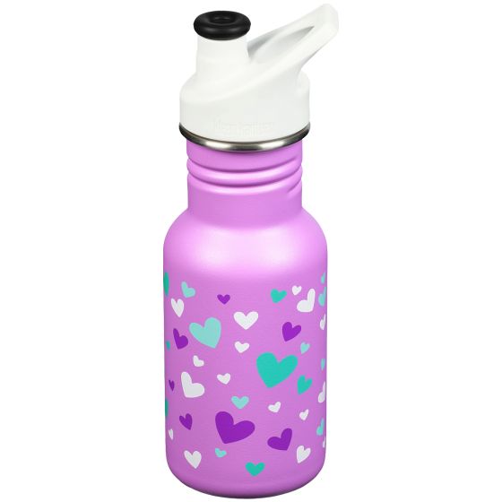 Garrafa Klean Kanteen Classic Sport Cap 355 ml - Orchid Hearts