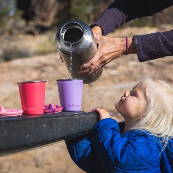 Klean Kanteen Kid's Cup Sippy Lid 2-Pack - Rosa/ Rosa Tie Dye