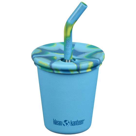 Caneca Klean Kanteen Kids 295ml w/Straw Lid - Hawaiian Ocean