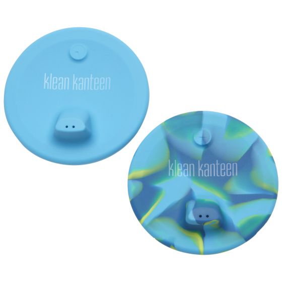 Klean Kanteen Kid's Cup Sippy Lid 2-Pack - Azul/ Azul Tie Dye