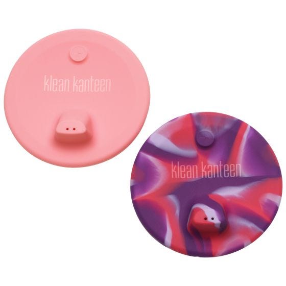 Klean Kanteen Kid's Cup Sippy Lid 2-Pack - Rosa/ Rosa Tie Dye