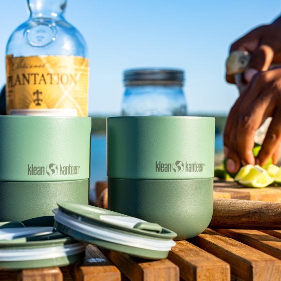 Caneca termica Klean Kanteen Rise 280ml Lowball w/Flip Lid - Sea Spray
