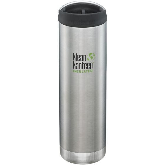 Garrafa Térmica Klean Kanteen TKWide Cafe Cap 591 ml - Inox Escovado