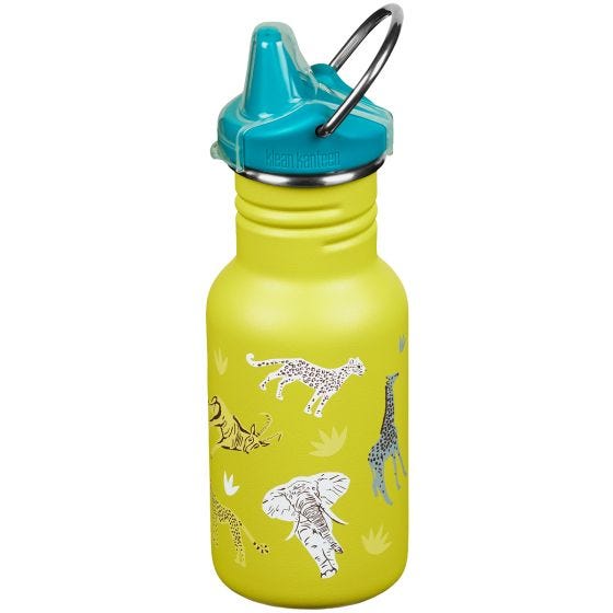 Garrafa Klean Kanteen Kid Kanteen 355ml Sippy Cap - Safari