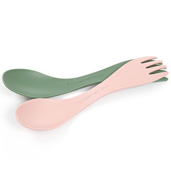 Garfo Little Bio Light My Fire 2 Pack - Sandy Green/Dusty Pink