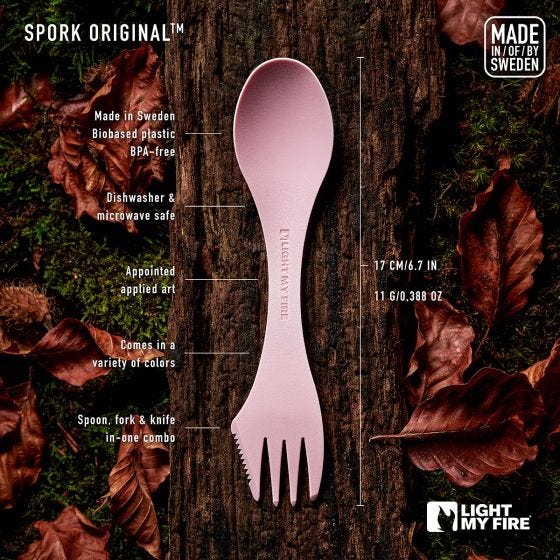 Garfo Original Bio Light My Fire - Dusty Pink