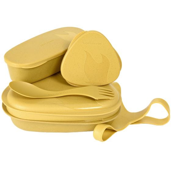 Conjunto Light My Fire LunchKit Bio 6pcs - Musty Yellow