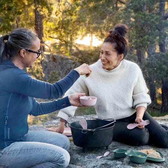 Conjunto Light My Fire Outdoor MealKit 8pcs - Musty Yellow
