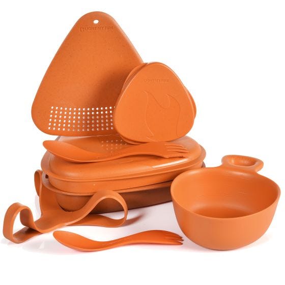Conjunto Light My Fire Outdoor MealKit 8pcs - Rusty Orange