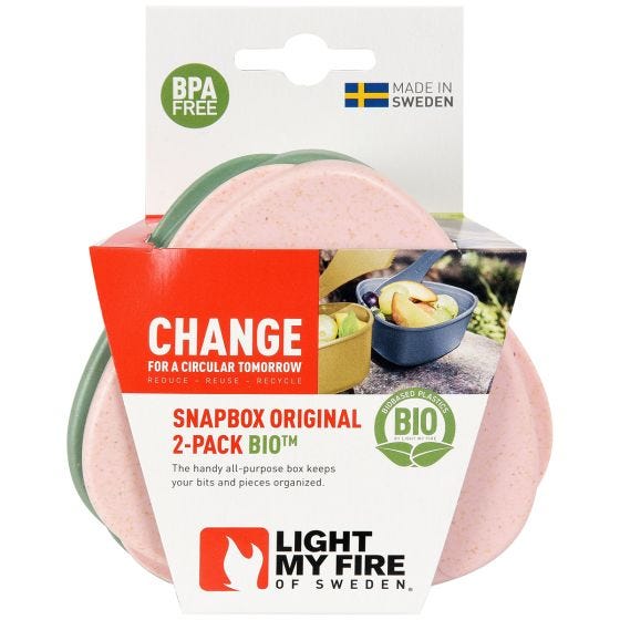 Merendeira Light My Fire SnapBox Original Bio 2 pacotes - Sandy Green/Dusty Pink
