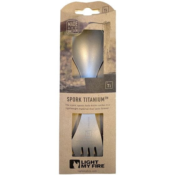 Garfo Light My Fire Titanium - Cinza