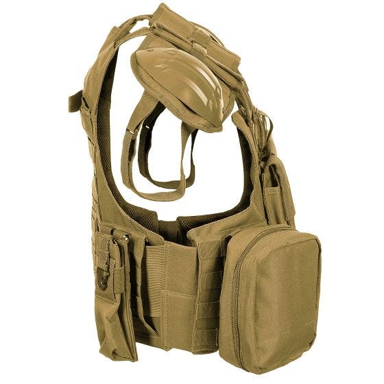 Colete de combate MFH - Coyote Tan