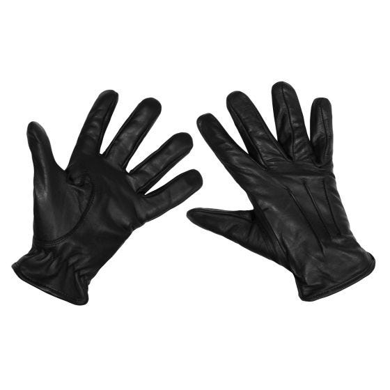 Luvas Safety Leather MFH - Preto