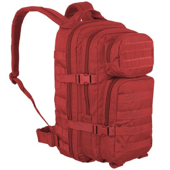Mochila de Assalto Pequena Mil-Tec MOLLE US - Vermelho