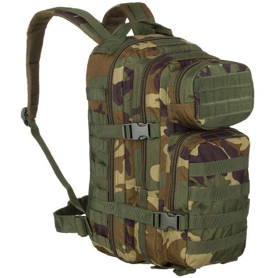 Mochila de Assalto Pequena Mil-Tec MOLLE US - Woodland