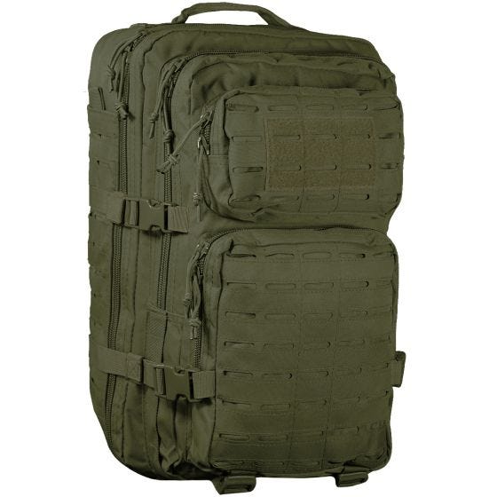 Mochila de Assalto Grande Mil-Tec US Corte Laser - Verde-Azeitona