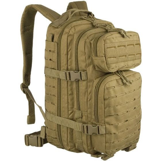 Mochila de Assalto Pequena Mil-Tec US Corte Laser - Coyote