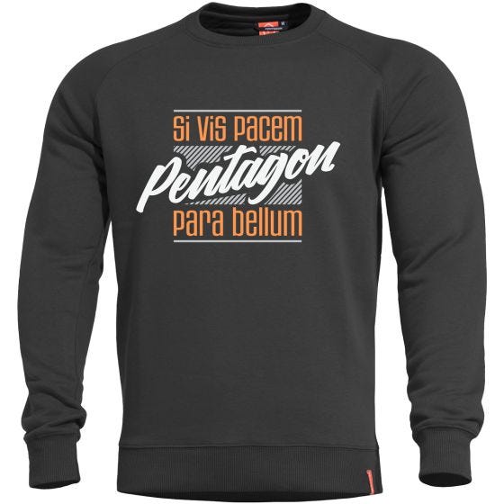 Sweater Pentagon Hawk Para Bellum Preto