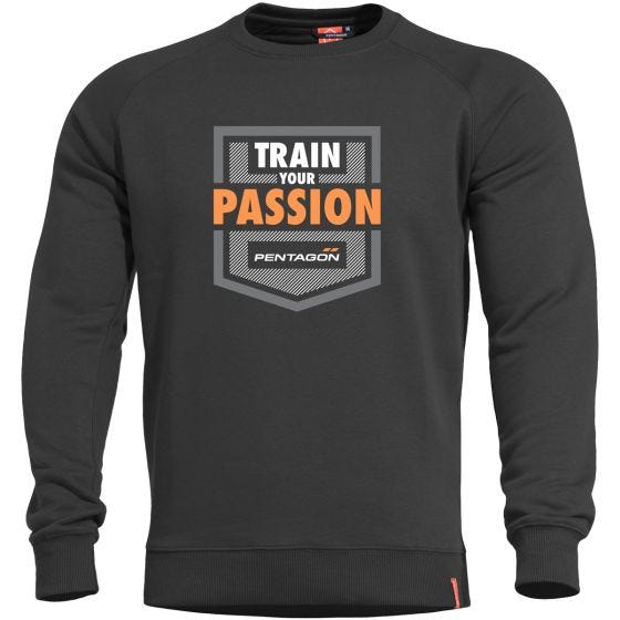 Sweater Pentagon Hawk Train your Passion Preto