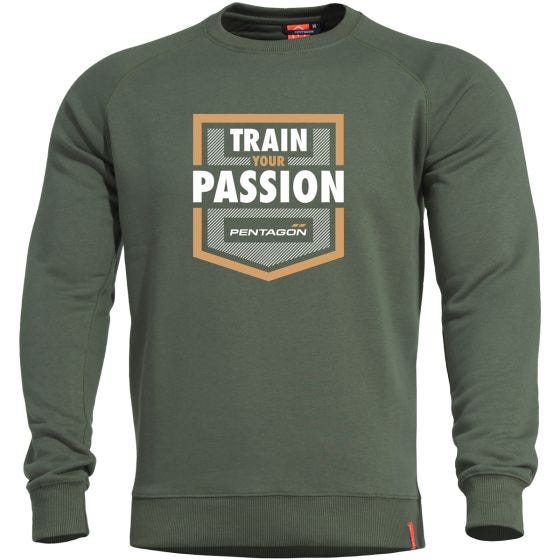 Sweater Pentagon Hawk Train your Passion Camo Green