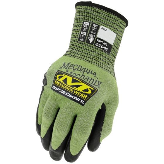 Luvas utilitárias Mechanix Wear SpeedKnit High Cut - Verde
