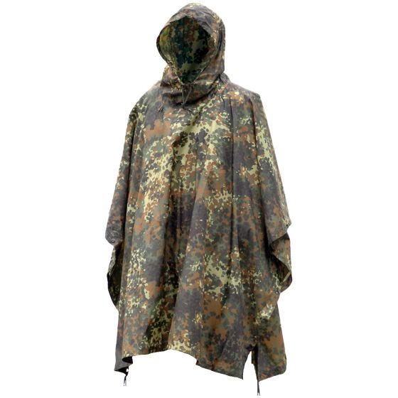 Poncho Impermeável Mil-Tec Ripstop Flecktarn