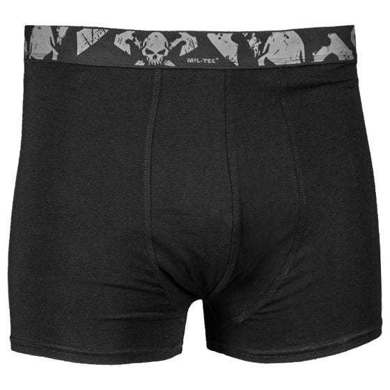 Boxers largos Mil-Tec Skull Pacote de 2 - Preto