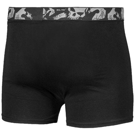 Boxers largos Mil-Tec Skull Pacote de 2 - Preto