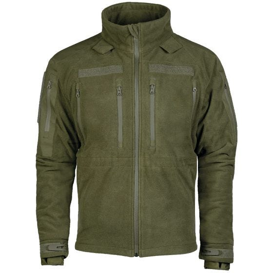 Casaco de malha polar Mil-Tec Plus Cold Weather - Verde-Azeitona