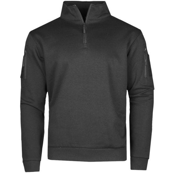 Sweatshirt com Fecho Mil-Tec Tática - Preto