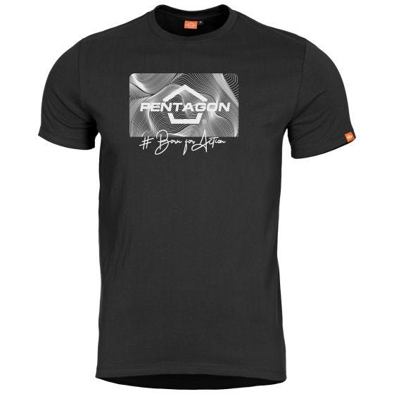 T-Shirt Pentagon Ageron Contour - Preto
