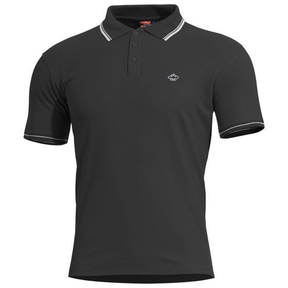Pólo Pentagon Aniketos Stripes - Preto