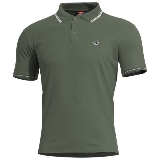 Pólo Pentagon Aniketos Stripes - Camo Green